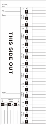 FORM L331 Time Cards