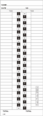 FORM L34B Time Cards