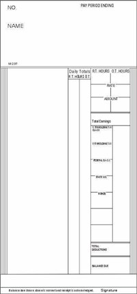 FORM M237 Time Cards
