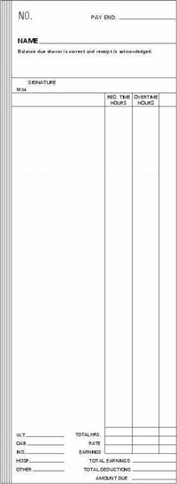 FORM M24 Time Cards