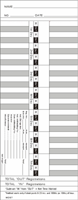 FORM MC107 Time Cards