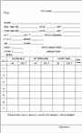1000 Time Cards, 3-3/8", 7 day, 7mm FORM N4605