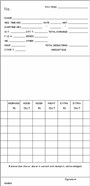1000 Time Cards, 3-3/8", 7 day, 7mm FORM N4606