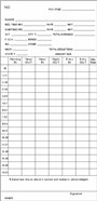 1000 Time Cards, 3-3/8" Semi-Monthly, 6mm FORM N4608