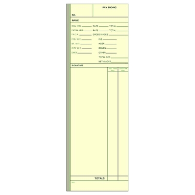 FORM NR7 Time Cards