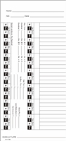 1000 Weekly 1-7 Side-Feed Time Cards Form S11729