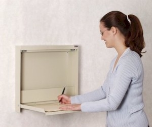 WallWrite X-Ray Fold-Up Desk